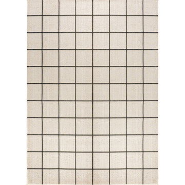Grid Modern Squares Indoor/outdoor Area Rug